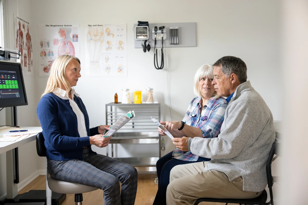 Image of a Consultation with a doctor, patient and chaperone